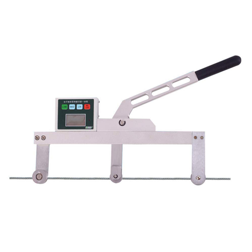 VTSYIQI Portable Cable Tension Meter Wire Rope Tension Gauge with Measurment Range 5000N Three Force Values N Kgf and Lbf for Measurement of Wire Cable Fibre and Rope Tension Used in Power Industry Communication Industry and Other Areas