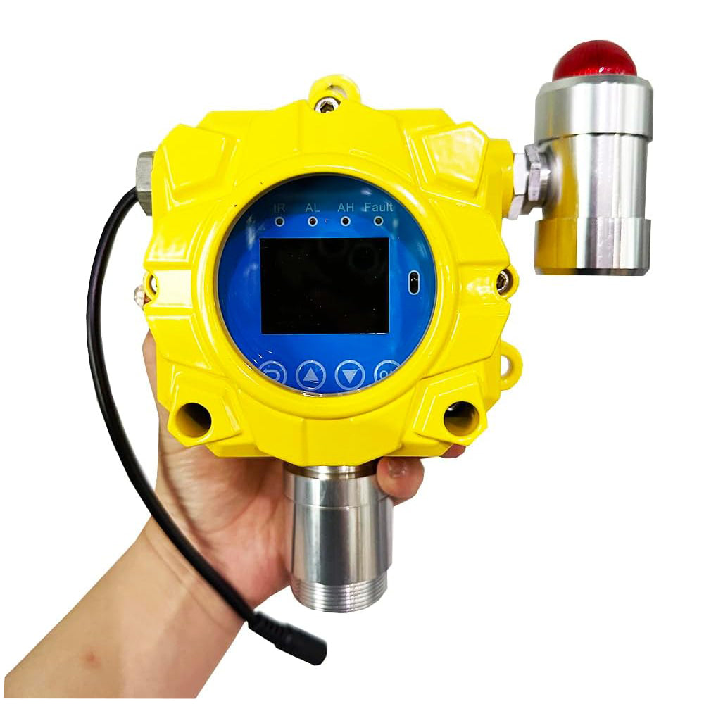 VTSYIQI VOC Gas Detector Fixed VOC Gas Analyzer with Measuring Range 0 to 100ppm Resolution 1ppm Output Current 4-20mA Aluminum Shell Material Explosion Proof Grade Ex db IIC T6 Gb for Detection of Combustible Gas Concentrations in Air