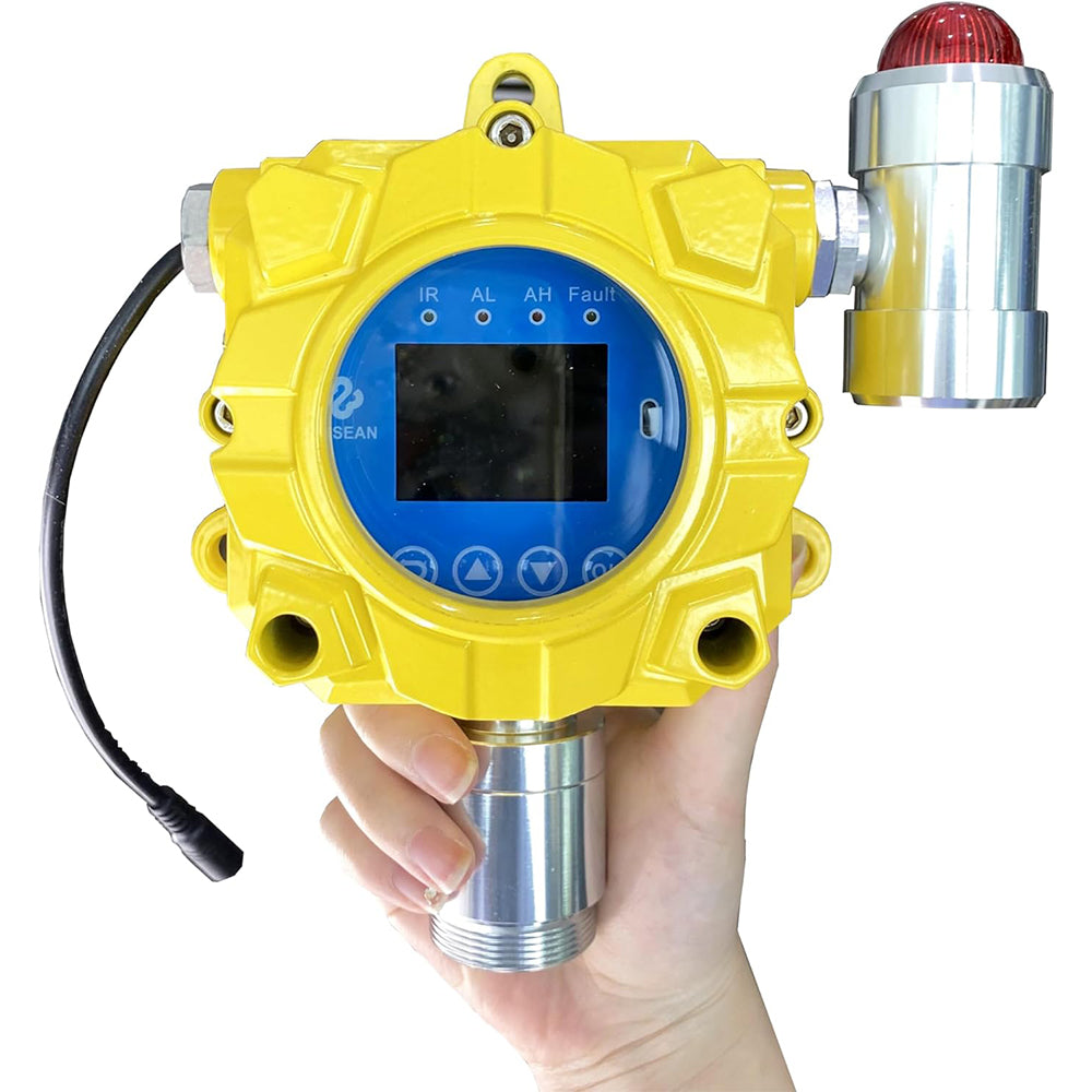 VTSYIQI C6H6 Detector C6H6 Gas Leak Monitor Benzene Gas Detector with Remote Control Measuring Range 0-100ppm Resolution 1ppm Installation Method Wall-mounted Single Input 4~20mA and RS485 Output Current 4-20mA