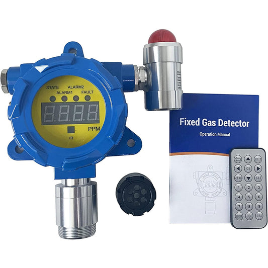 VTSYIQI Hydrogen Sulfide Gas Detector H2S Monitor with Measuring Range 0-100ppm Resolution 0.1ppm L-alarm 10ppm H-alarm 20ppm Wall-mounted Installation Method for Continuous Monitoring of Measurable Gases in Industrial Environments