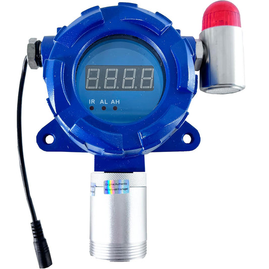 VTSYIQI Fixed CL2 Gas Detector Chlorine Gas Monitor with  Measuring Range 0-20ppm Resolution 0.01ppm Installation Type Wall Mounted  Standard 4-20mA and RS485 Output Sound & Light Alarm Function