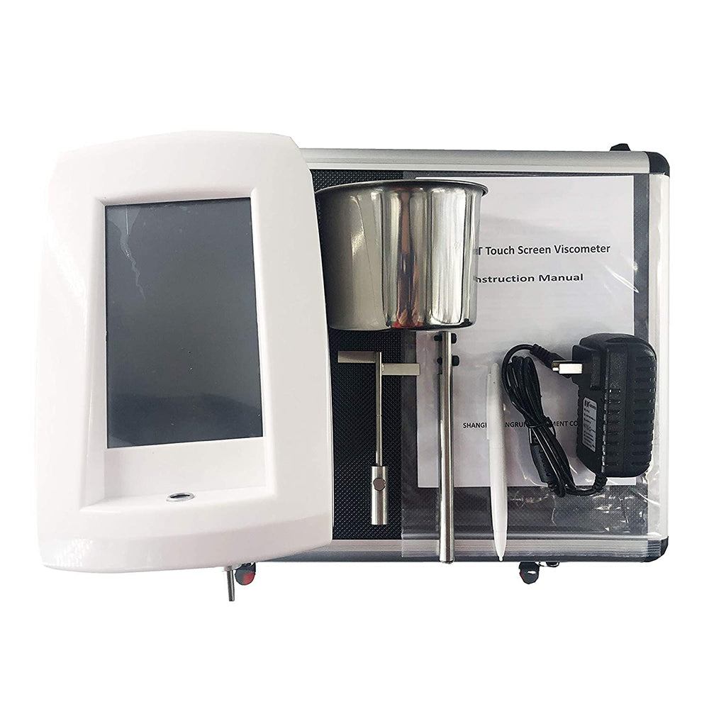 VTSYIQI Touch Screen Stormer Viscometer with Range 40.2KU to 141.0KU KU CP G ℃ Value Accuracy ±1% for Ink Viscosity Test