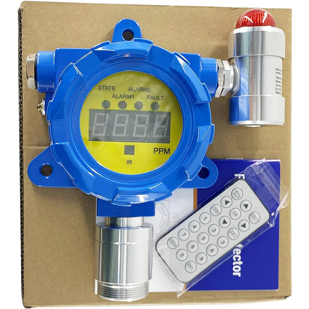 VTSYIQI Ethylene Oxide Gas Detector C2H4O Gas Detector ETO Gas Leak Detector with Measurement Range from 0 to 100ppm Resolution 1/0.1ppm for Metallurgical Gas Detection