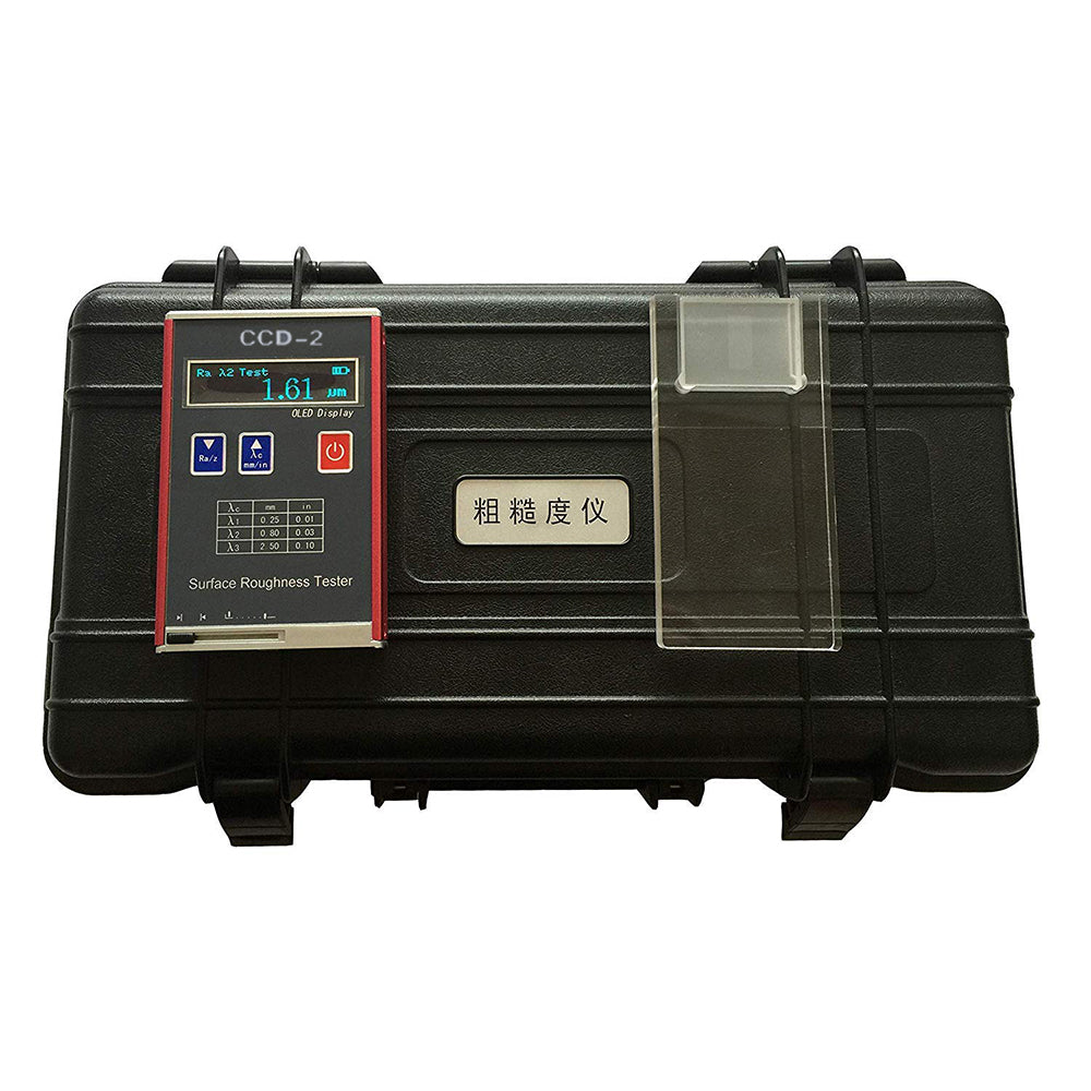 VTSYIQI Surface Roughness Tester Surface Roughness Machine Meter with 4 Testing Parameters (µm）Ra Rz Rq Rt Accuracy 0.01μm Measuring Range Ra Rq 0.05~15.0μm Rz Rt 0.1~50.0μm Indication Stroke Length 6mm