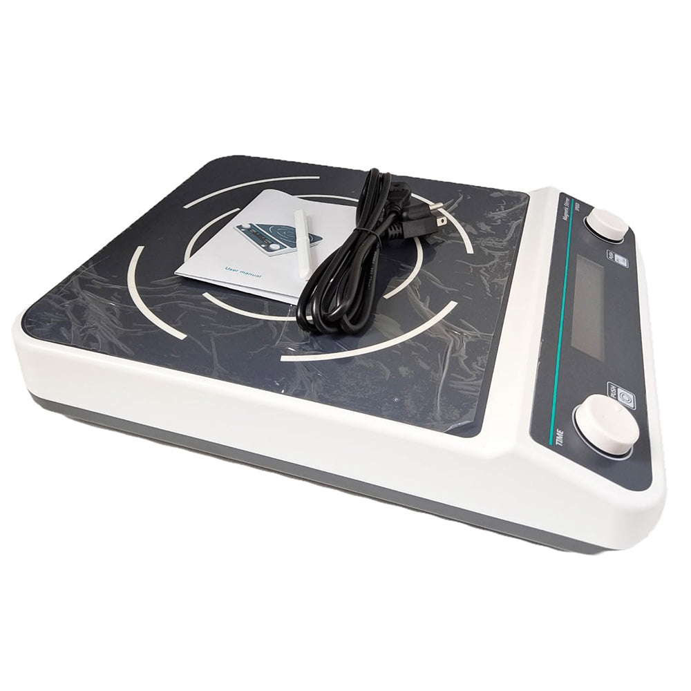 VTSYIQI Digital Magnetic Stirrer 10L Magnet Mixer with Max Stirring Volume 10L Range of RPM 50-1500rpm Timing and Locking Function Positive Inversion LCD Display Magnet Size Range 50MM Brushless Motor