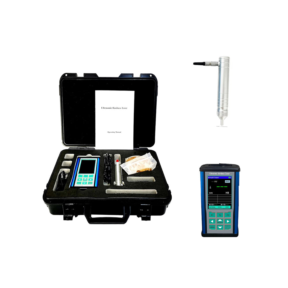 VTSYIQI Professional Ultrasonic Hardness Tester Meter Instrument with Force 50N 5kgf Probe Maximum Roughness Test Surface Ra<10um USB Interface ASTM-A1038 Standard