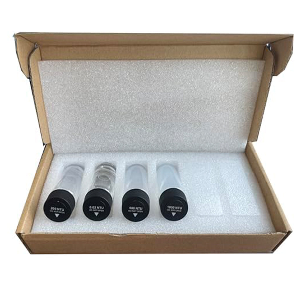 VTSYIQI Turbidity Standard Calibration Liquid Turbidity Standard Calibration Solution Kit with 4 PCS Solution Range 0.02NTU 200NTU 500NTU 1000NTU for Digital Water Turbidity Meter TB200