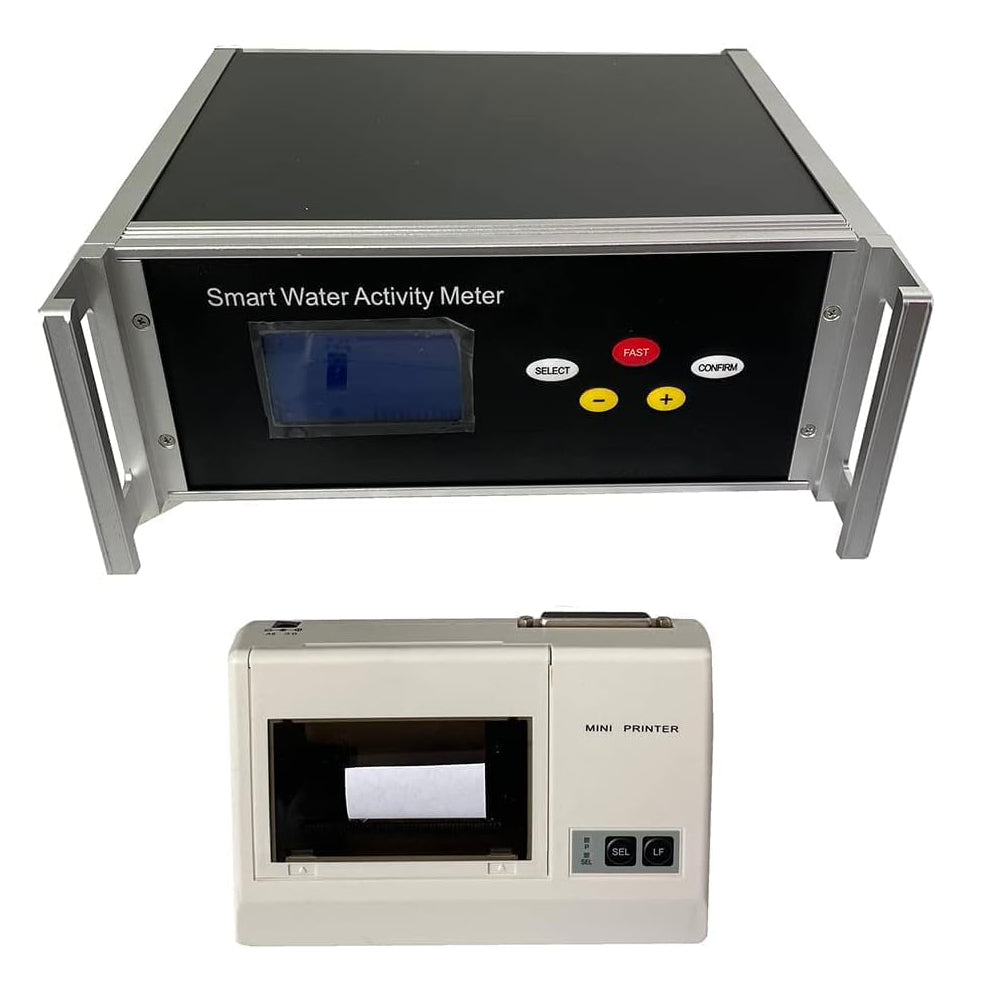 VTSYIQI Benchtop Water Activity Monitor Beef Water Activity Tester Analyzer with 1 WSC-4 Precision Sensor Range 0-1.000aw Repeatability ≤0.008aw Accuracy ±0.012 Real Time Print Measure For Dough Paste