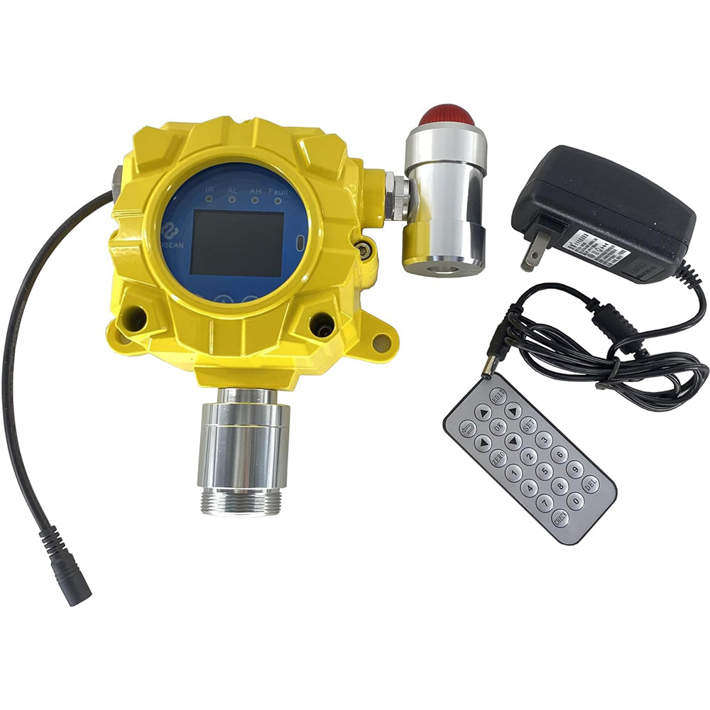 VTSYIQI C6H6 Detector C6H6 Gas Leak Monitor Benzene Gas Detector with Remote Control Measuring Range 0-100ppm Resolution 1ppm Installation Method Wall-mounted Single Input 4~20mA and RS485 Output Current 4-20mA