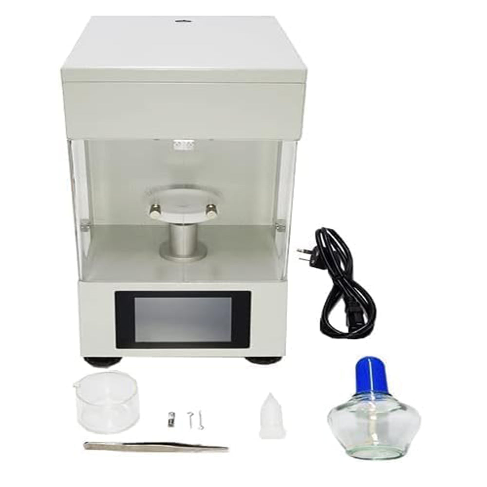 VTSYIQI Surface Tension Analyzer Liquid Interfacial Tension Measurement with Accuracy 0.1mN/m Measuring Range 0 to 1000mN/m Platinum Plate Automatic Lifting And Lowering Of Sample Stage