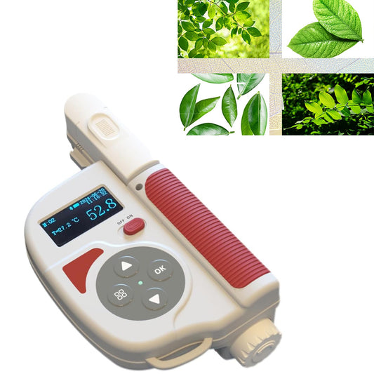 VTSYIQI Chlorophyll Meters Plant Nutrient Analyser Chlorophyll Content Measurement with Range Chlorophyll 0.0‐99.9SPAD Nitrogen 0.0‐99.9mg/g for Leaf Temperature Leaf Humidity Nitrogen Chlorophyll Content