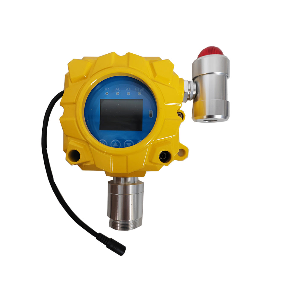 VTSYIQI EX Gas Detector Fixed Combustible Gas Monitor with Resolution 1%lel or 1%vol H-alarm 50%LEL L-alarm 20%LEL Measuring Range from 0 to 100%LEL Aluminum Shell Material for Detection of Combustible Gas Concentrations in Air