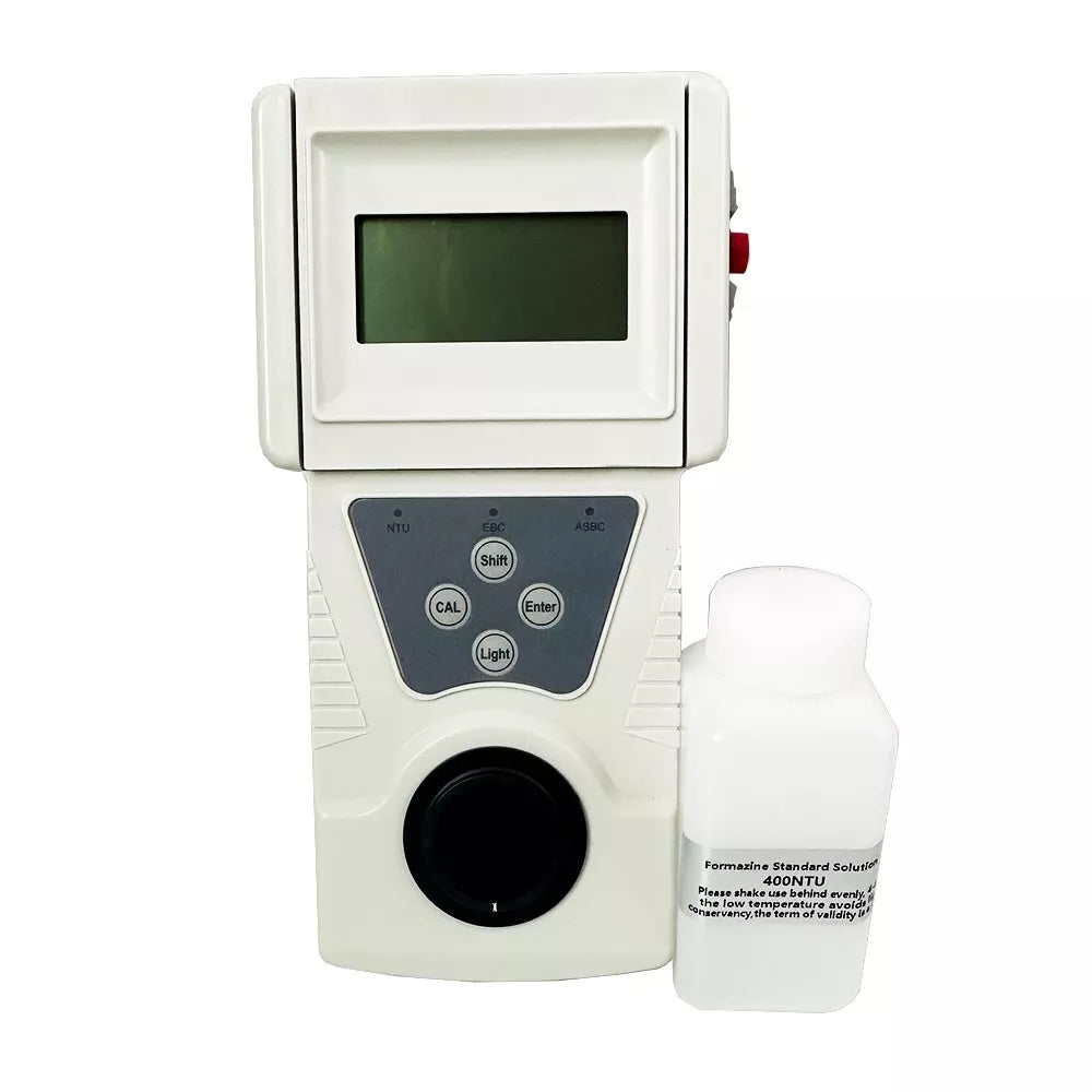 VTSYIQI Turbidity Meter Portable Turbidimeter Turbidity Tester Turbidity Analyzer Lab Turbidity Meters with Minimum Indication 0.01 NTU Measuring Range 0-200NTU Formazine Standard Turbidity Solution