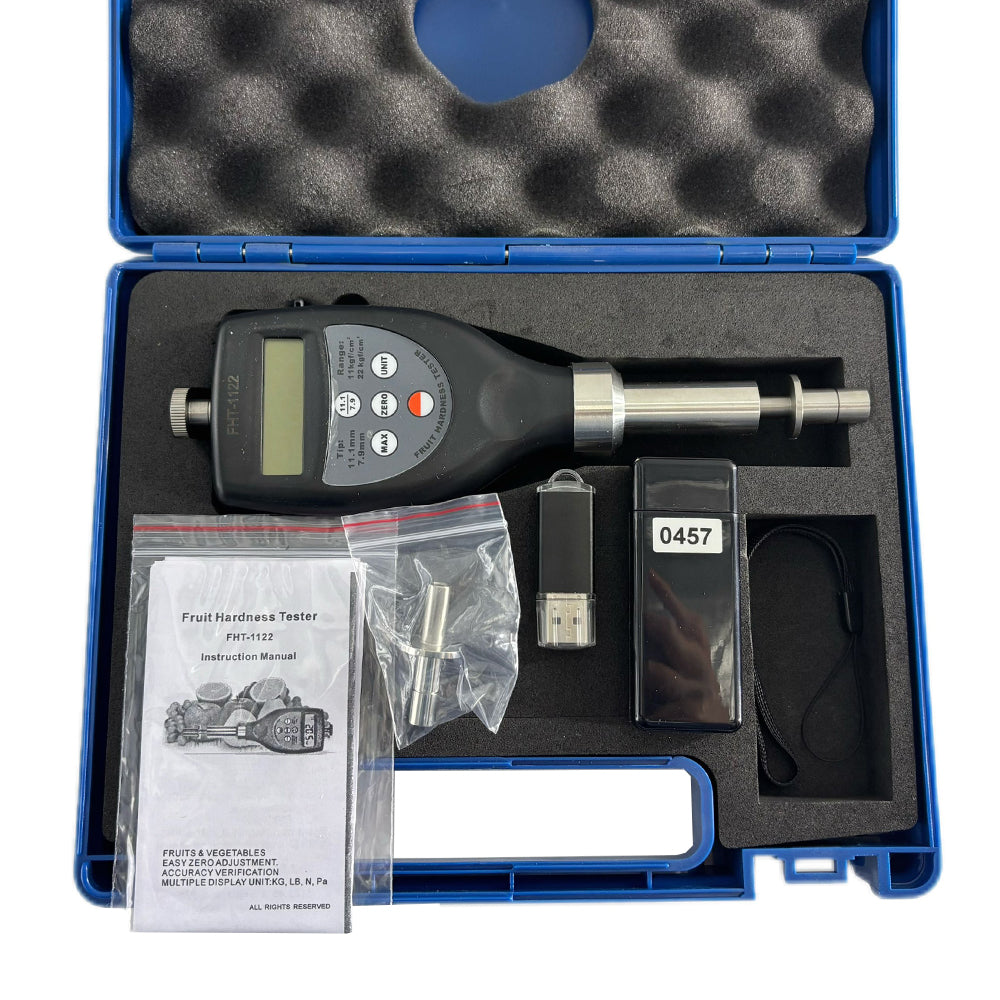 VTSYIQI Fruit Penetrometer Hardness Tester Firmness Tester Sclerometer Hardness Tester With Bluetooth for Large Hard Fruits Vegetables Fruits