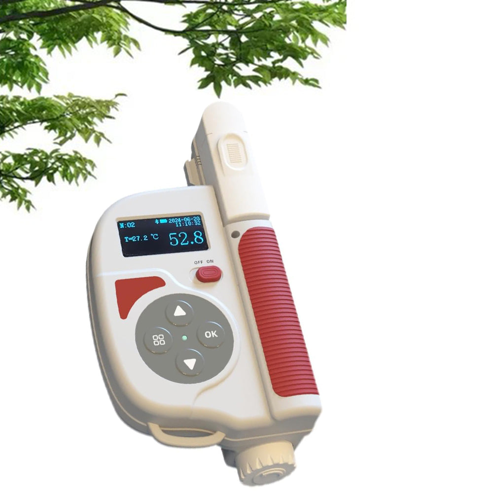 VTSYIQI Chlorophyll Meter Leaf Chlorophyll Tester Plant Chlorophyll Meter with Chlorophyll Range 0.0-99.9 SPAD Leaf Temperature Range -10-99.9℃ For Chlorophyll Content Leaf Temperature Measurement