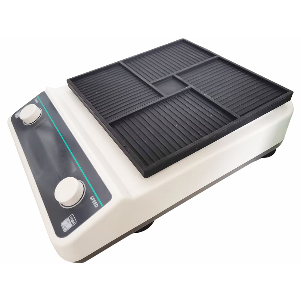 VTSYIQI Laboratory Microplate Oscillator Micro Plate Shakers with Adjustable Speed 500-1200rpm Brushless Motor Timing Range 1min-8h Horizontal Gyration Amplitude 3mmHandling Range Elisa Plate/Tissue Culture Plate*4