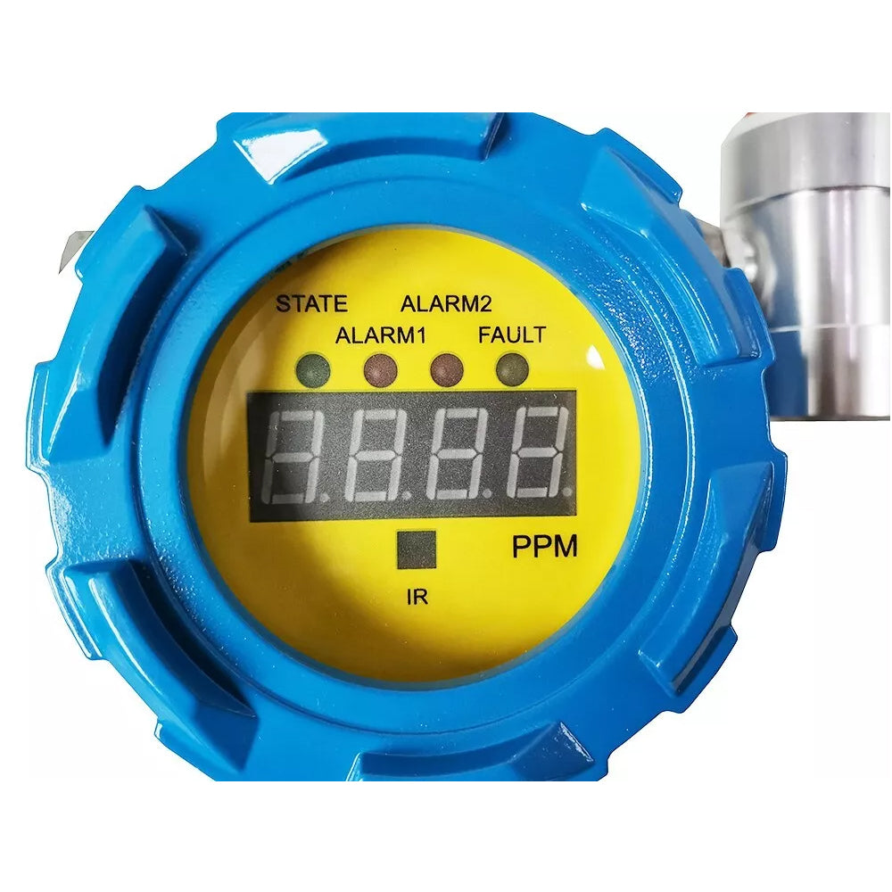 VTSYIQI Fixed H2 Detector Hydrogen Gas Detector Hydrogen Gas Monitor with Measuring Range 0 to 1000ppm Output Current 4-20mA L-Alarm 50ppm H-Alarm 150ppm Resolution 1ppm Shell Material Aluminum