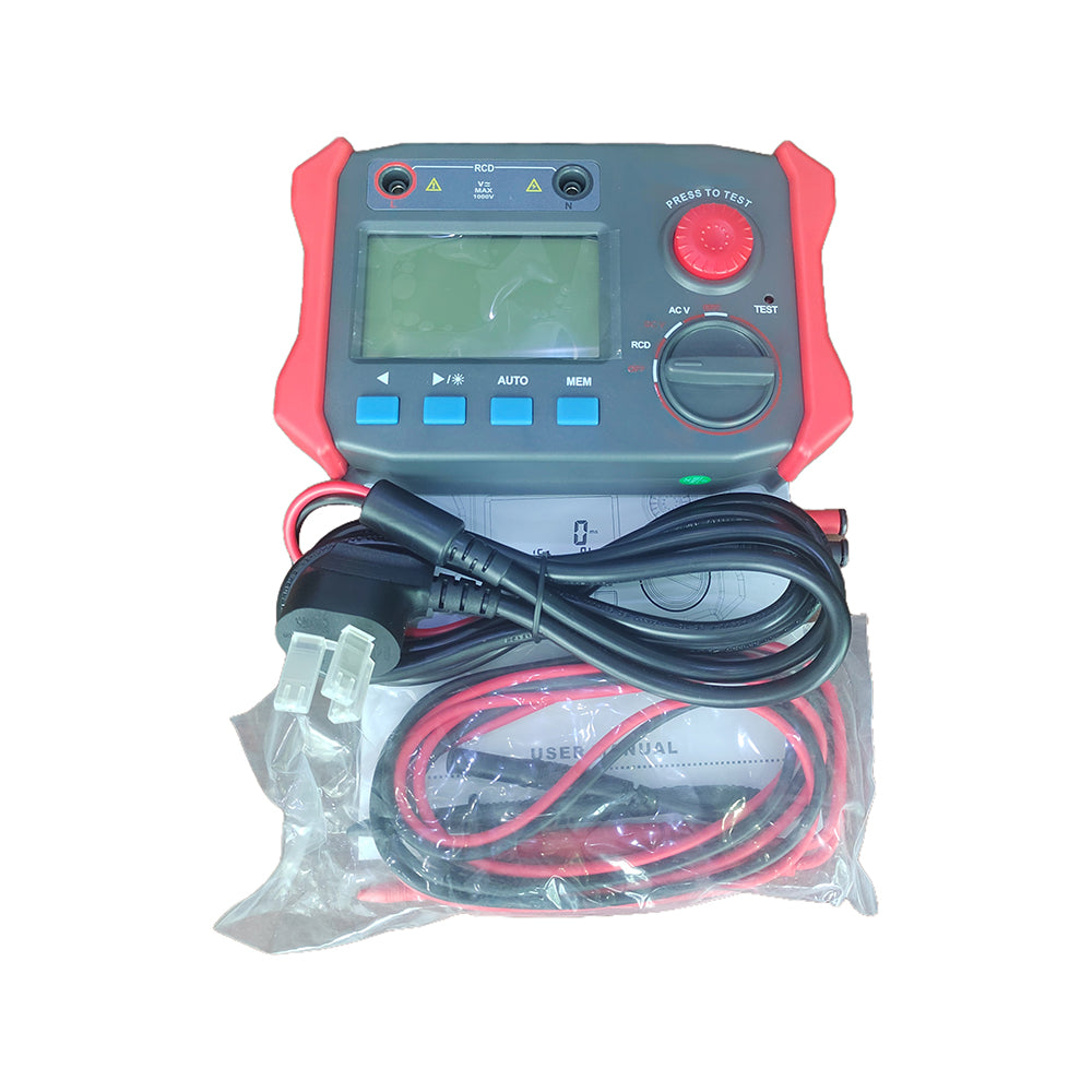 VTSYIQI Digital Leakage Switch Tester Detector Leakage Protection Switch Tester with 500 Groups Data Storage Current Gear 15 30 50 75 100 150 200 250 300 500 mA Leakage Action Time 0～999mS