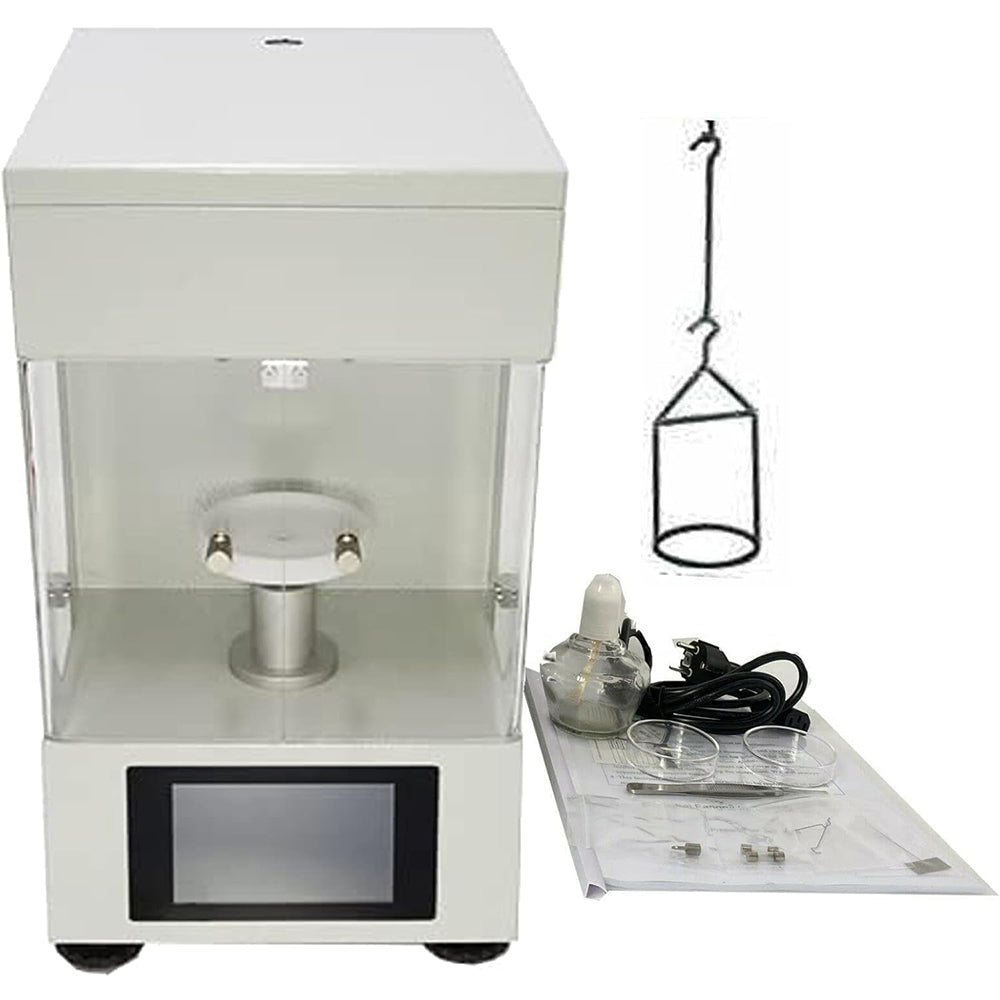 VTSYIQI Surface Tensiometers Interfacial Tension Meter Du Nouy Liquid Tensiometer with Platinum Loop Range 0 to 1000 mN/m Accuracy 0.1mN/m Automatic Measurement for Oil Paint Industry Test