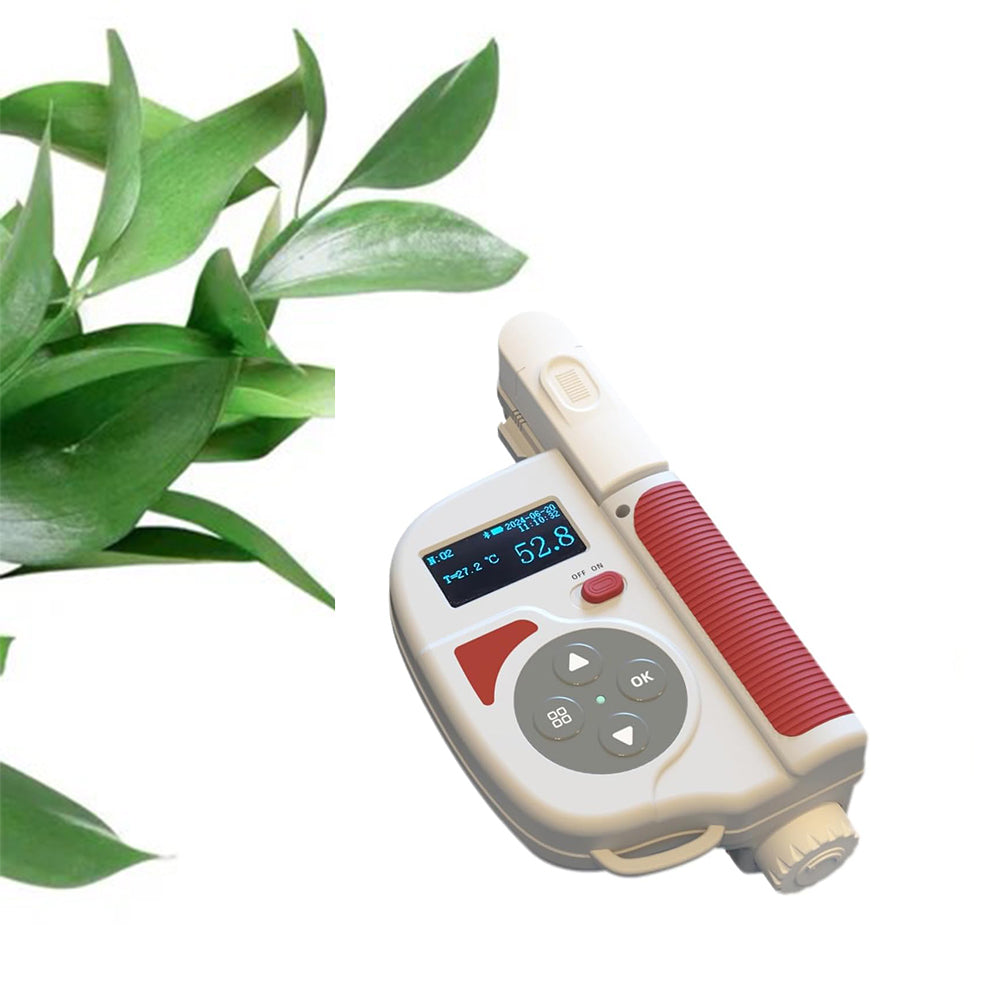 VTSYIQI Chlorophyll Tester Leaf Chlorophyll Content Measurement with Measurement Precision ±1.0 SPAD ±0.5°C Measurement Range from 0.0 to 99.9SPAD and from -10 to 99.9°C for Testing Chlorophyll Content and Leaf Temperature