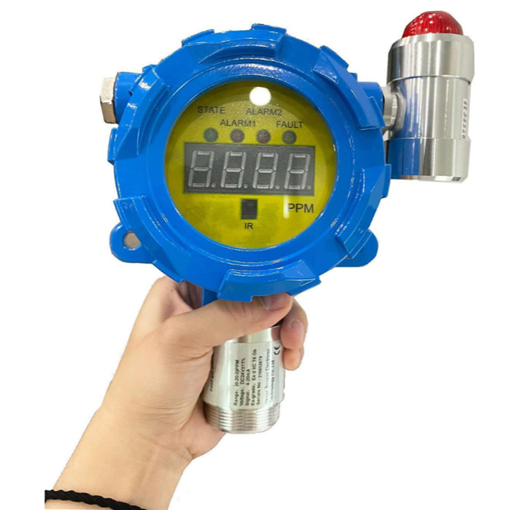 VTSYIQI Hydrogen Sulfide Gas Detector H2S Monitor with Measuring Range 0-100ppm Resolution 0.1ppm L-alarm 10ppm H-alarm 20ppm Wall-mounted Installation Method for Continuous Monitoring of Measurable Gases in Industrial Environments