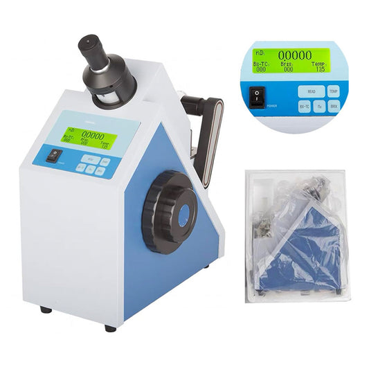 VTSYIQI Digital ABBE Refractometer Digital Brix Refractometer with Measurement Range 1.3000-1.7000 nD 0-100% Brix Resolution 0.0001 nD 0.1% Brix Temperature Range 0-50℃