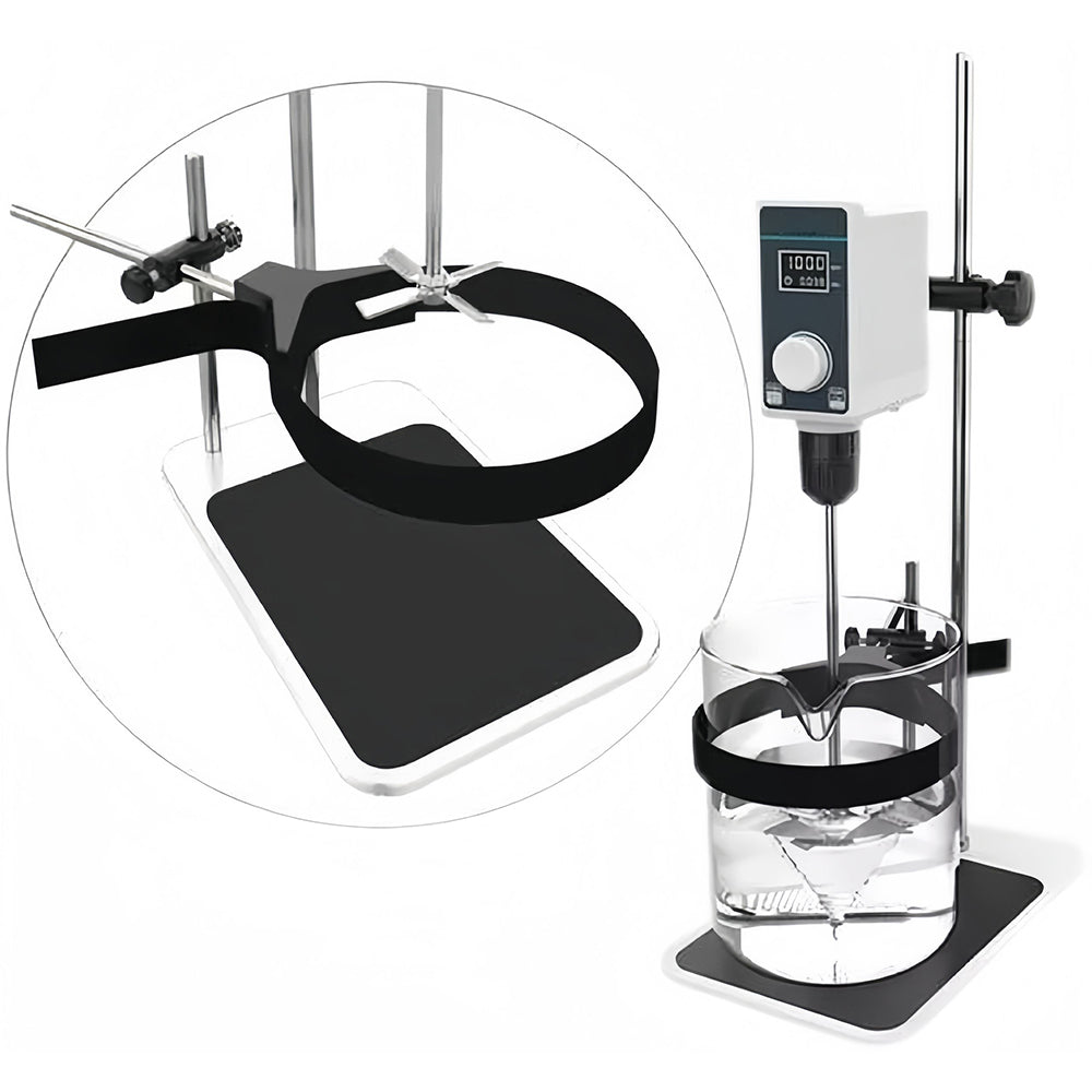 VTSYIQI Overhead Mixer Lab Overhead Stirrer with Max Torque 15N.cm Maximum Viscosity 8000mPas Maximum Mixing Volume 10L Speed 100-2000rpm Brushless Motor Digital Display and Time Setting for Mixing Paints Dyes Reagents and Other Liquids