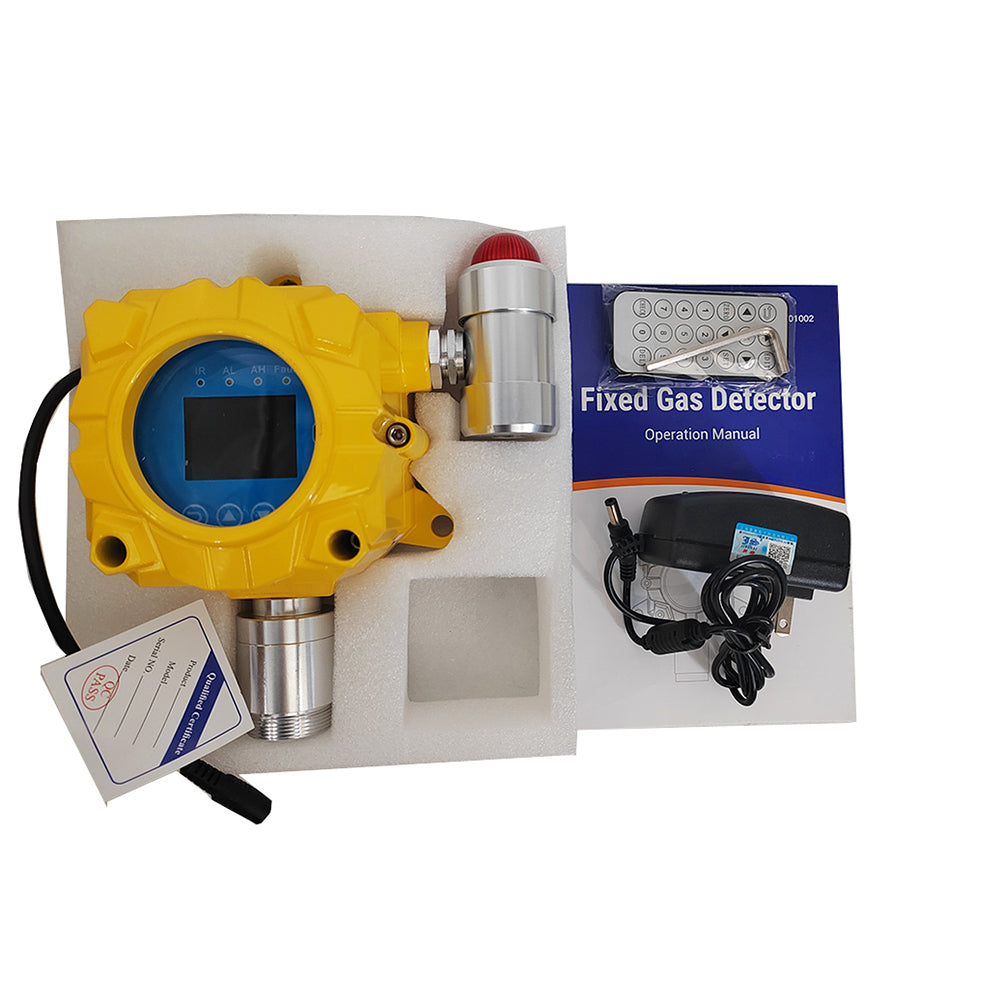 VTSYIQI VOCS Gas Detector VOCS Gas Concentration Monitor with Wall-mounted Installation Method Resolution 1ppm Measuring Range 0-100ppm Free Contact Output for Gas Detection in the Metallurgical Petroleum Chemical Municipal and Other Industries