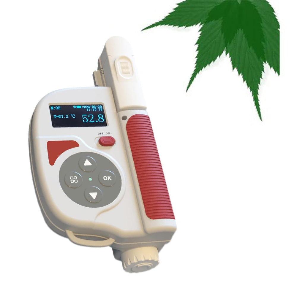 VTSYIQI Digital Chlorophyll Content Meter Chlorophyll Analyzer Measurement Range from 0.0 to 99.9SPAD and from -10 to 99.9°C Repeatability ±0.3SPAD ±0.2°C Measurement Precision ±1.0 SPAD ±0.5°C Silicon Semiconductor Photodiode Sensors