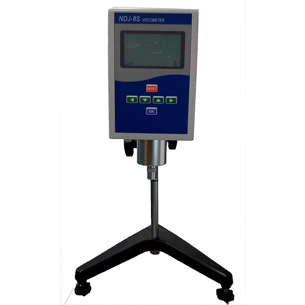 VTSYIQI Rotary Viscometer Viscosity Meter Rotary Viscometer Digital Viscosity Fluidimeter Tester Meter for Inks Paints Coatings Adhesives Viscosity Test with 1~2000000mPa.s Accuracy ±1% 4 Rotor 110V