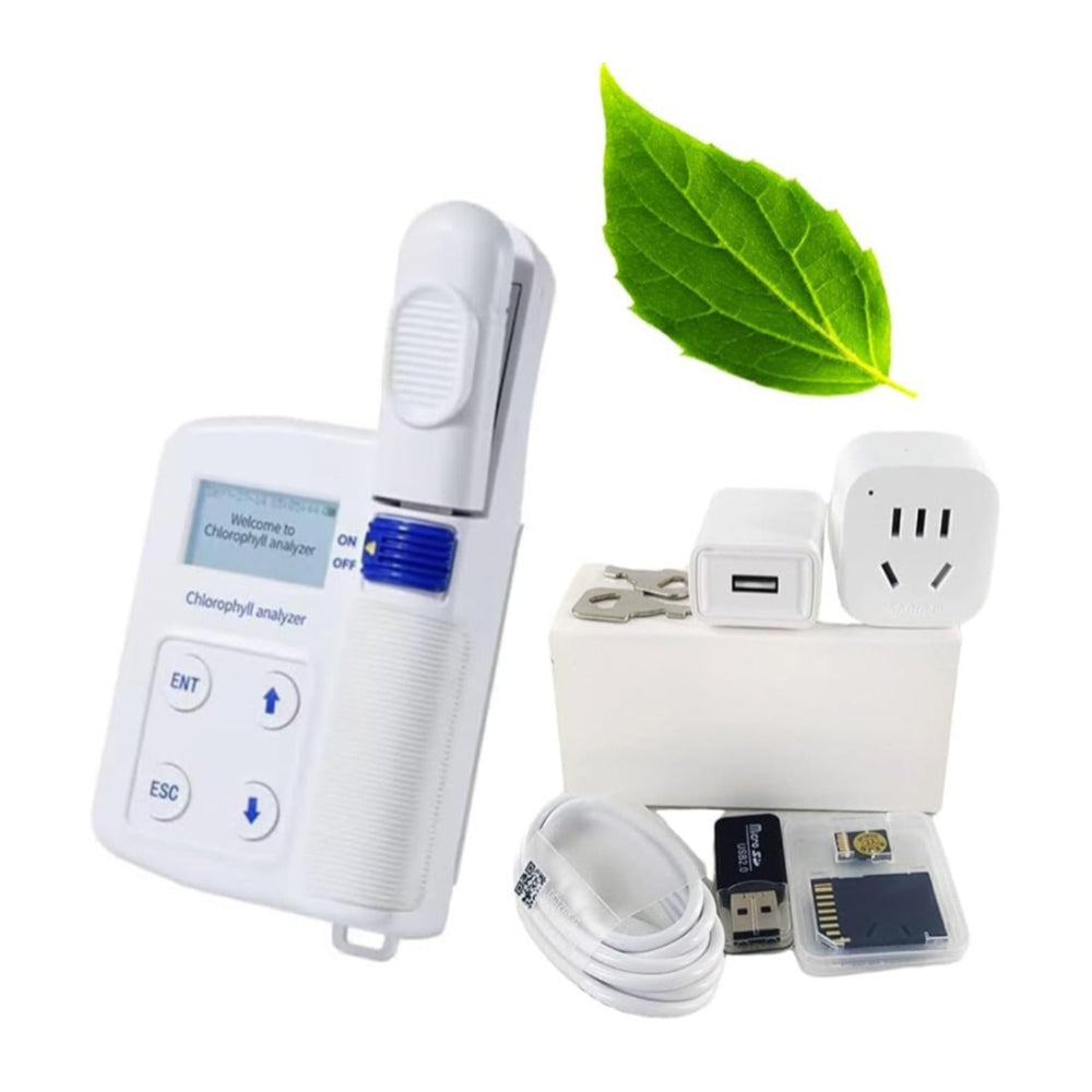 VTSYIQI Portable Chlorophyll Meter Chlorophyll Content Meter with Measuring Range 0.0 to 99.9 SPAD 2GB SD Card Data Storage For Instantly Relative Chlorophyll Content Measurement