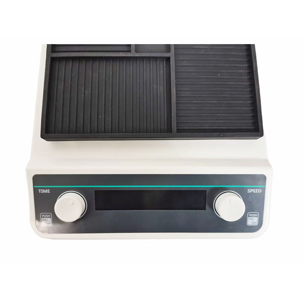 VTSYIQI Laboratory Microplate Oscillator Micro Plate Shakers with Adjustable Speed 500-1200rpm Brushless Motor Timing Range 1min-8h Horizontal Gyration Amplitude 3mmHandling Range Elisa Plate/Tissue Culture Plate*4