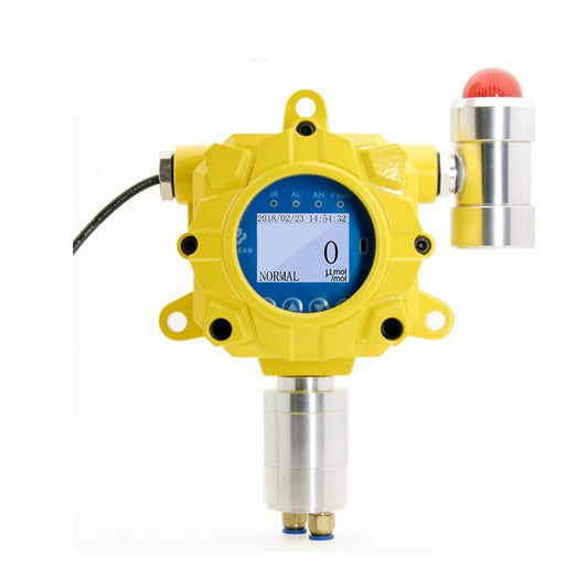 VTSYIQI Fixed CL2 Detector Chlorine Gas Meter CL2 Leak Alarm Detector with Measuring Range 0 to 20ppm Resolution 0.1ppm L-Alarm 5ppm H-Alarm 10ppm Die-cast Aluminum Shell Flameproof Structure