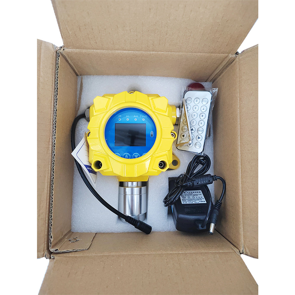 VTSYIQI Combustible Gas Detector Fixed EX Gas Detector with Wall-mounted Installation Method Range 0-100%LEL Resolution 1%lel or 1%vol L-alarm 20%LEL H-alarm 50%LEL for Continuous Monitoring of Measurable Gases in Industrial Environments