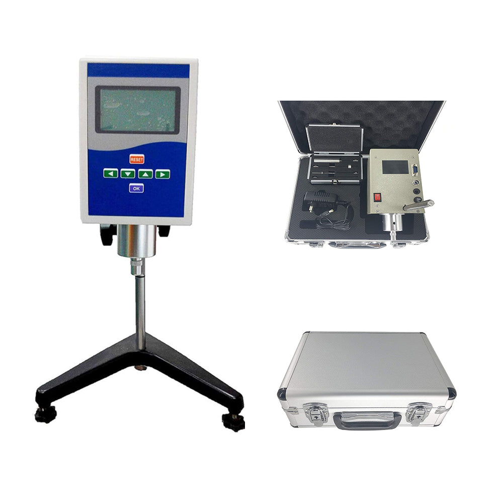 VTSYIQI Digital Rotational Viscosity Meter Viscometer Rotary Visometer NDJ-8S with 1~2000000mPa.s Accuracy ±1% 4 Rotor Fluidimeter Tester Meter