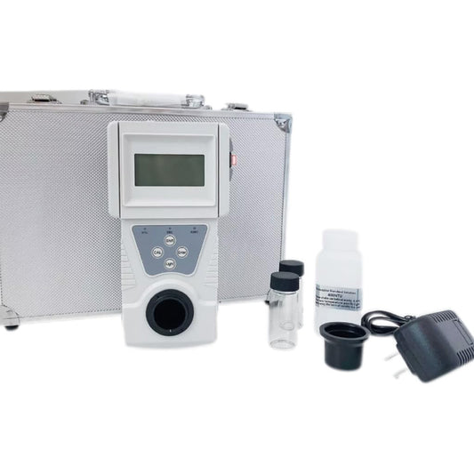 VTSYIQI Portable Turbidimeter Turbidity Meter Kit Digital Water Turbidimeter with Minimum Indication 0.1 NTU 200 NTU Formazine Standard Turbidity Solution Apply for Plants Waterworks