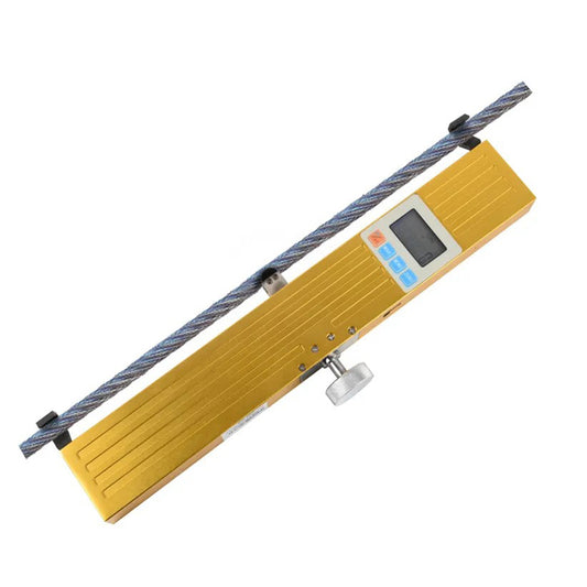 VTSYIQI Elevator Rope Tension meter Lift Wire Rope Safety Meter with Max Load Range 1000N Resolution 1N Accuracy Less Than ± 5% Measuring Range 10% to 90% 3 Units Conversion N/Kg/Lb for the Tension Test of Elevator Traction Wire Rope