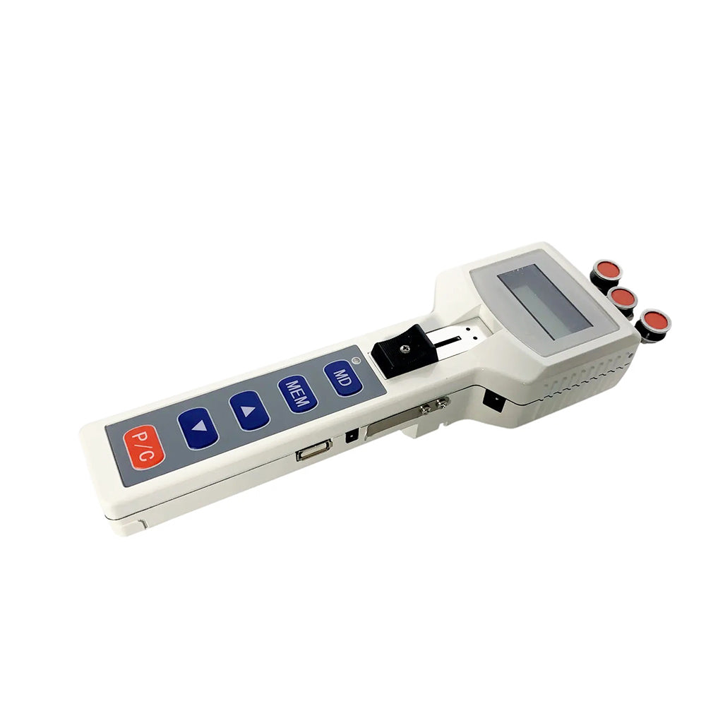 VTSYIQI Digital Wire Rope Tension Meter Yarn Tension Tester Tensiometer with Tension Range 10 to 500.0cN Measuring Head Width 65mm Six Units cN gf OZ Kgf N lb Thickness Adjustment Function for Measuring The Tension of Filamentary and Linear Materials