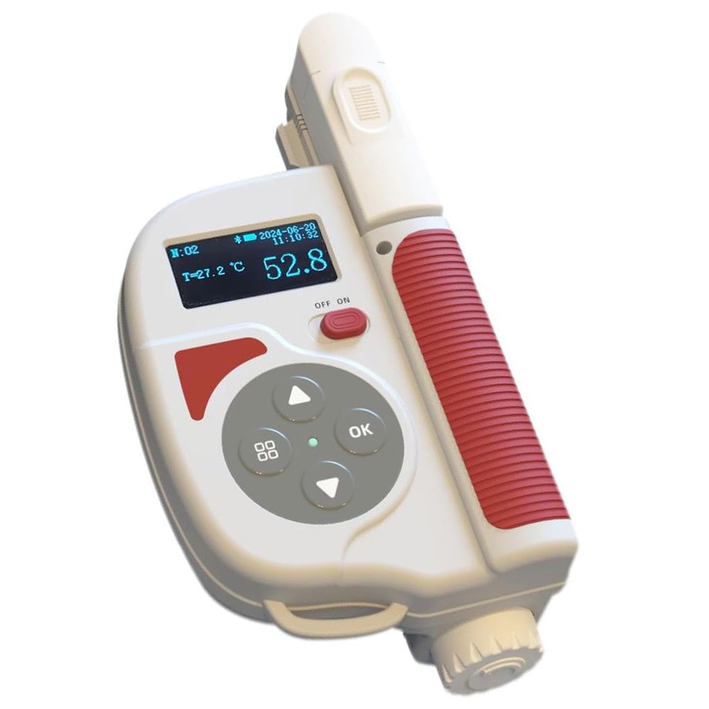 VTSYIQI Digital Chlorophyll Content Meter Chlorophyll Analyzer Measurement Range from 0.0 to 99.9SPAD and from -10 to 99.9°C Repeatability ±0.3SPAD ±0.2°C Measurement Precision ±1.0 SPAD ±0.5°C Silicon Semiconductor Photodiode Sensors