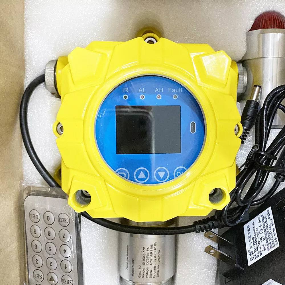 VTSYIQI C6H6 Detector C6H6 Gas Leak Monitor Benzene Gas Detector with Remote Control Measuring Range 0-100ppm Resolution 1ppm Installation Method Wall-mounted Single Input 4~20mA and RS485 Output Current 4-20mA