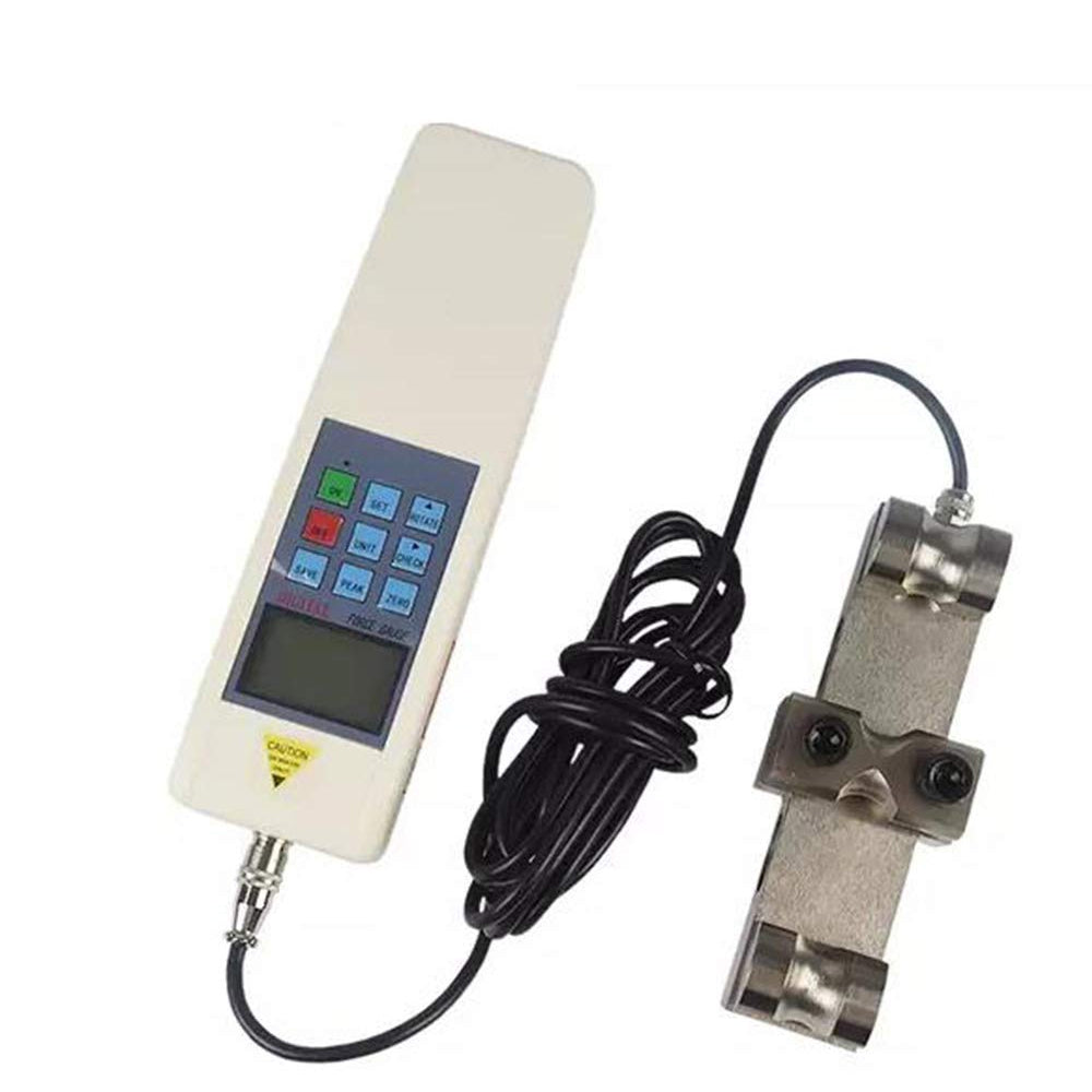 VTSYIQI Wire Rope Tensiometer Steel Wire Rope Tension Meter Rope Tension Measurement Device with Maximum Load Value 50KN Wire Rope Diameter Φ16 to Φ26mm Load Division Value 0.01KN/ 0.001Mg/ 0.001Klb 5 Kinds of Test Modes Three Kinds Display Modes