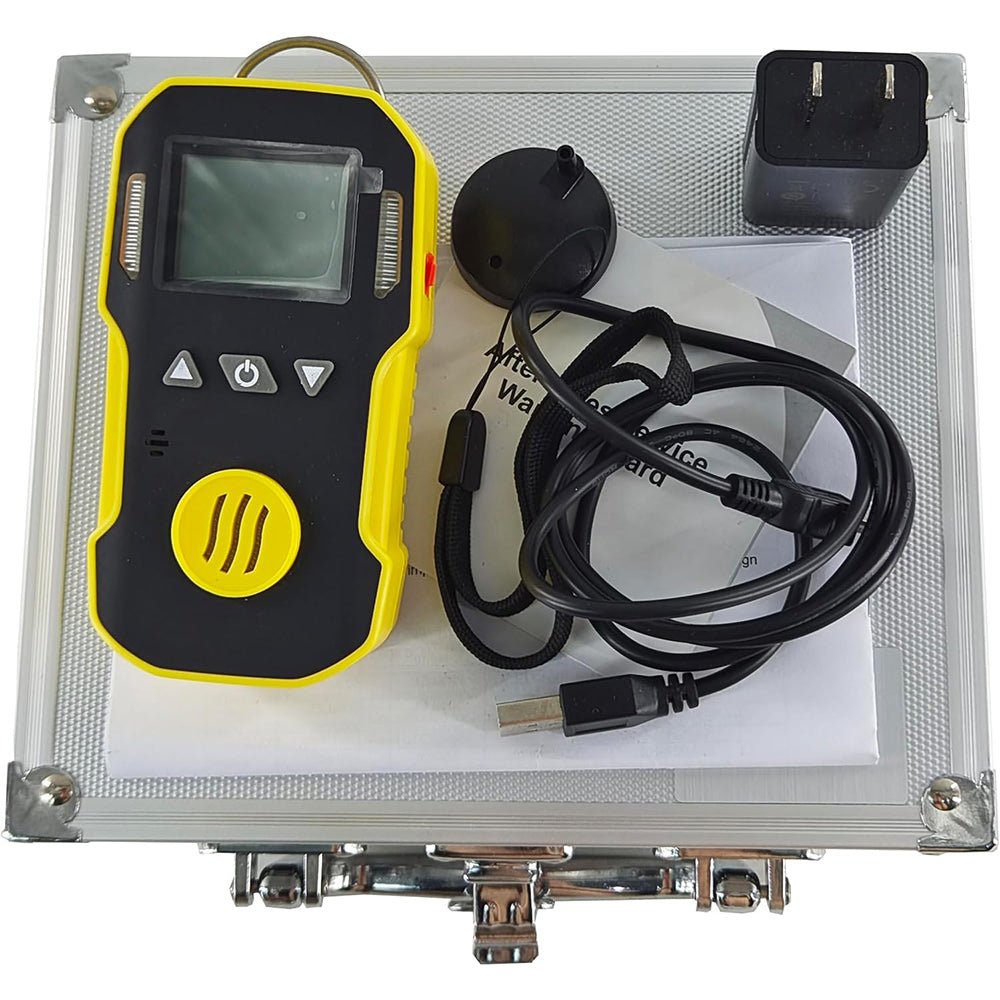 VTSYIQI Handheld Benzene Gas Detector Digital C6H6 Gas Detector with Explosive Proof Housing  L-alarm 20ppm  H-alarm 50ppm Accuracy ≦ 5% F.S. Range 0-100ppm Advanced MCU Control for Testing Toxic and Combustible Gases