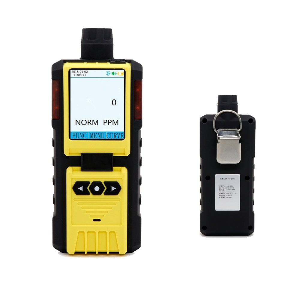 VTSYIQI NO2 Gas Detector Portable Nitrogen Dioxide Detector with Resolution 0.1ppm Measuring Range 0-20ppm L-alarm 5ppm H-alarm 10ppm Accuracy ≦±5% F.S. Built-in Pump Advanced Integrated Circuit for Testing Combustible Gas and Toxic Gas