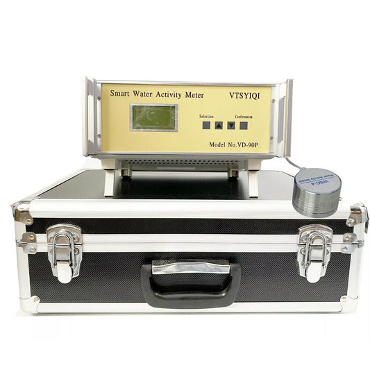 VTSYIQI Benchtop Water Activity Analyzer Water Activity Meter with Repeatability ≤0.015 Accuracy ±0.015  Range 0 to 0.980aw No Condensing High Precision Probe 1 WSC-4 Water Activity Sensor Printer Function