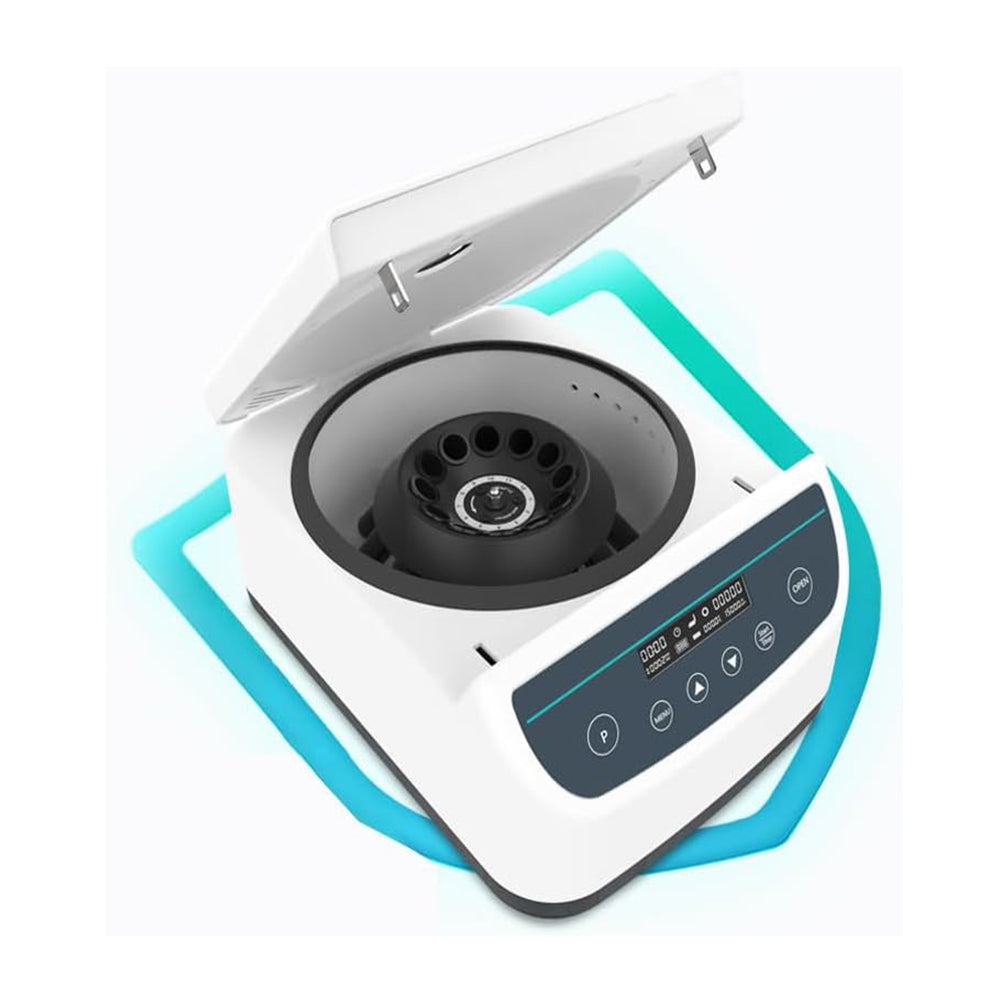 VTSYIQI Benchtop Centrifuge Low Speed Centrifuge Machine with Max RCF 2075xg Rotor Max Capacity 15ml*12 Centrifuge Tube 2/5/10ml*12 Blood Tube Semidiameter of Rotor 11.6cm Speed 500-4000rpm Double Electronic Lock