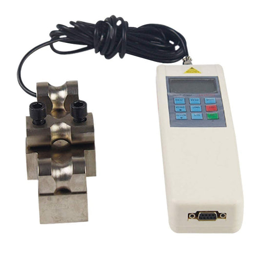 VTSYIQI Wire Rope Tensiometer Digital Side Pressure Tension Gauge Meter Tester with Maximum Load Value 10KN Rope Diameter Φ6 to Φ14mm Error Of Indication 土0.5% Load Division Value 0.01KN/ 0.001Mg/ 0.001Klb