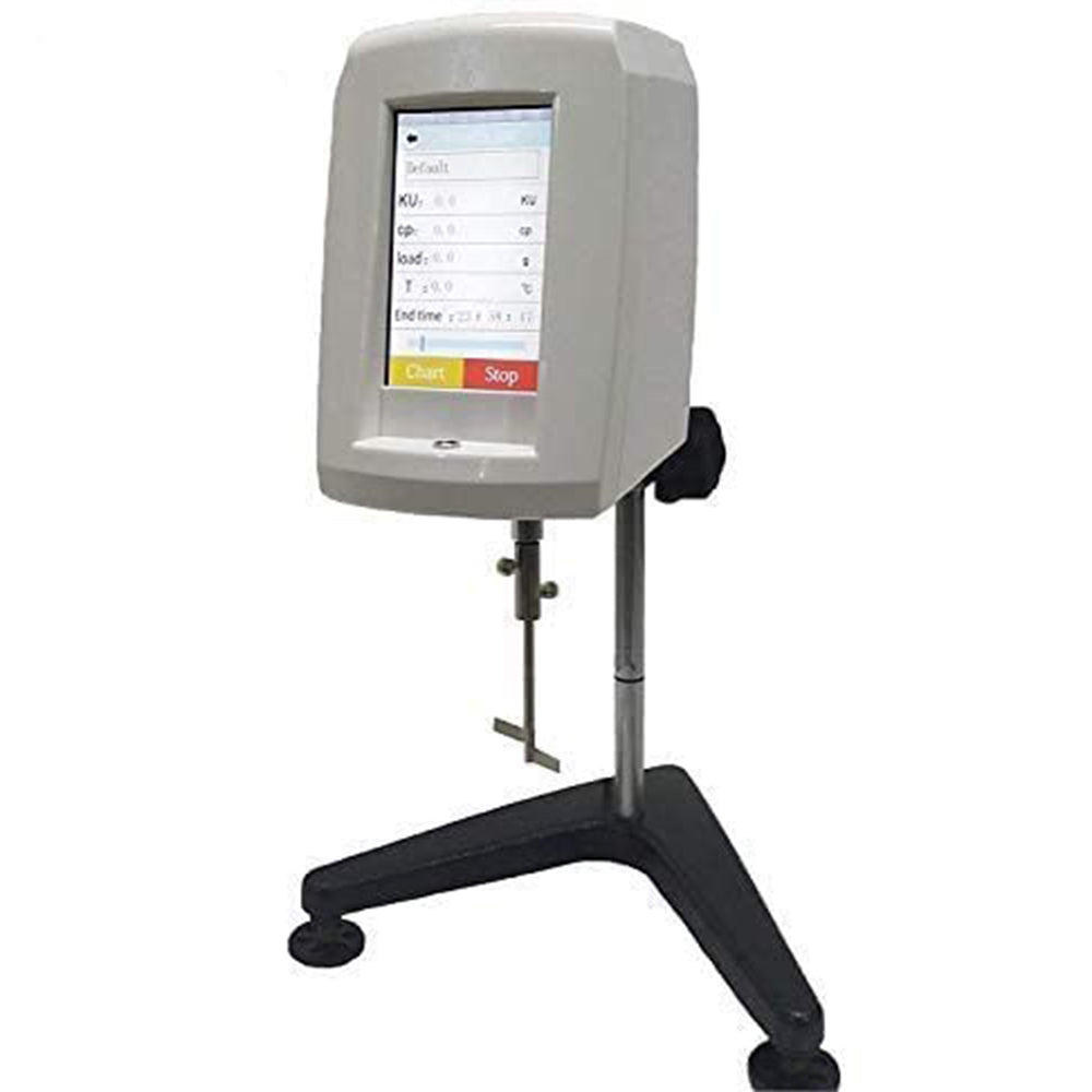 VTSYIQI Stormer Viscosity Tester Rotational Viscometer with Range 40.2KU to 141.0KU Accuracy ±1% KU Value for Paint Ink 5 inch Colorful Touch Screen