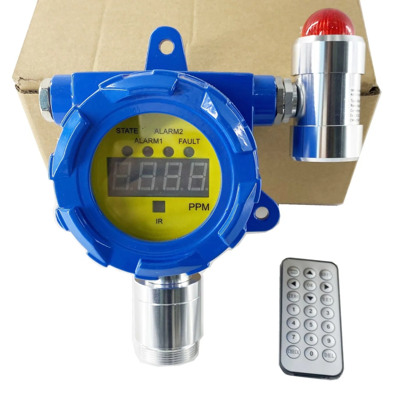 VTSYIQI Ammonia Gas Detector Fixed Ammonia Gas Monitoring NH3 Gas Meter with Range 0-100ppm Resolution 0.1/1ppm for Gas Detection of Chemical Plant and Boiler Room