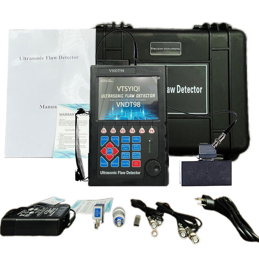 VTSYIQI Ultrasonic Flaw Detector Flaw Detection Tools with USB PC Software Color Display