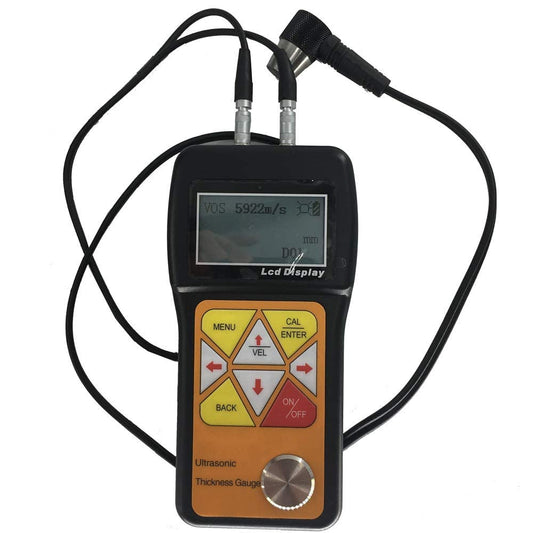 VTSYIQI Ultrasonic Thickness Gauge Tester Meter 0.75 to 600mm 0.03inch to 23.62inch for Metal Aluminum Copper